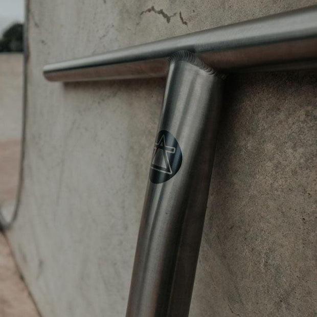 T - Raw - Titanium scooter bars - Manufactured sizes Alchemy Scooters 